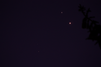 Venus, Jupiter, and Mars